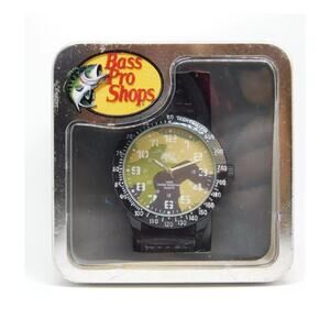 Bass Pro Shops Tachymeter Military Dial Quartz Analog Men's Watch